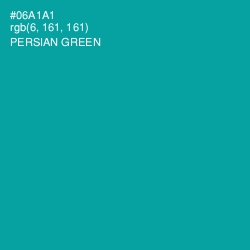 #06A1A1 - Persian Green Color Image
